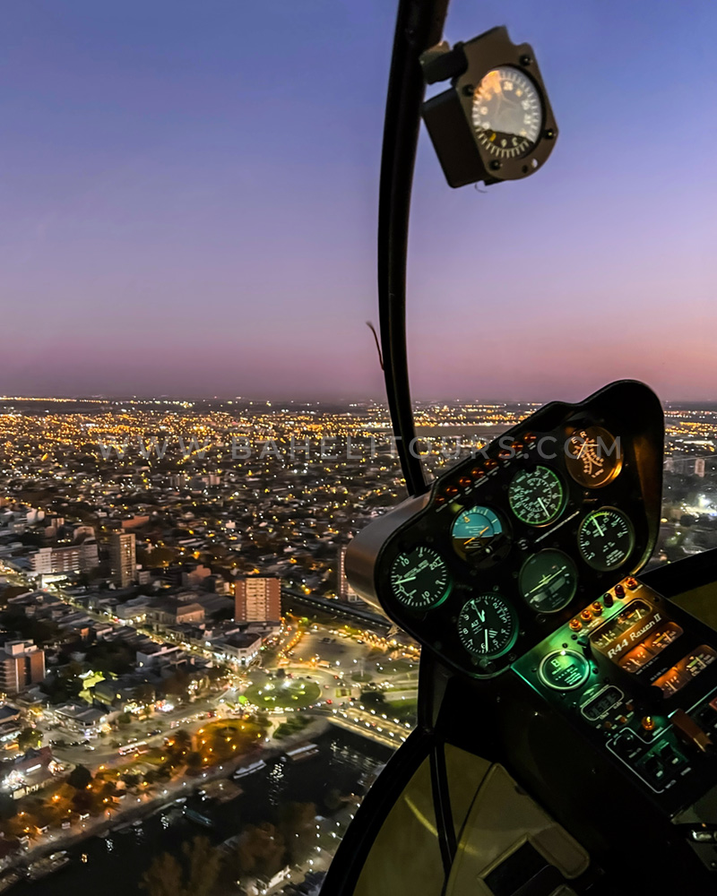 Volar de noche en helicptero